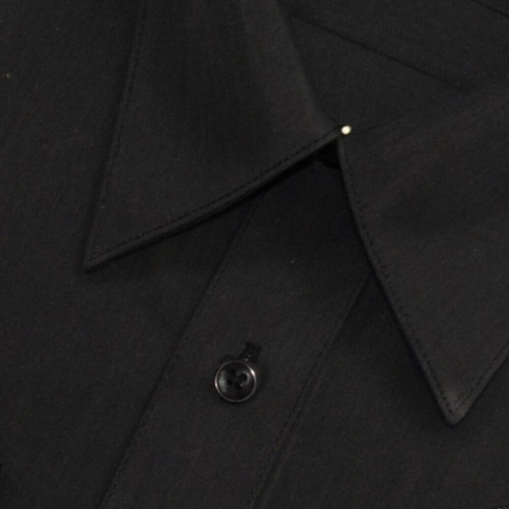 大尺碼【CHINJUN】勁榮抗皺襯衫-長袖、素色黑、18.5吋、19.5吋、20.5吋、8017-圖片-2