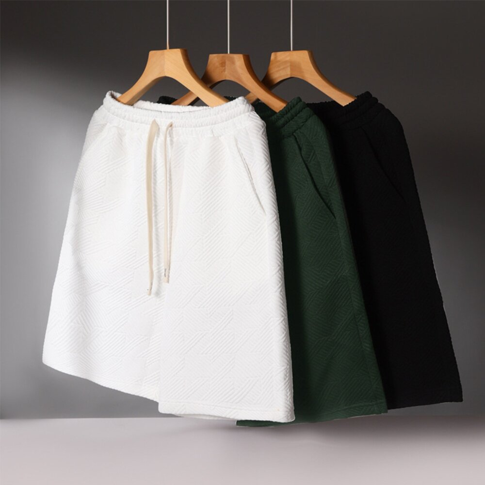 男生素色短褲 潮流 百搭 運動 五分褲 寬鬆 休閒 褲子 封面照片