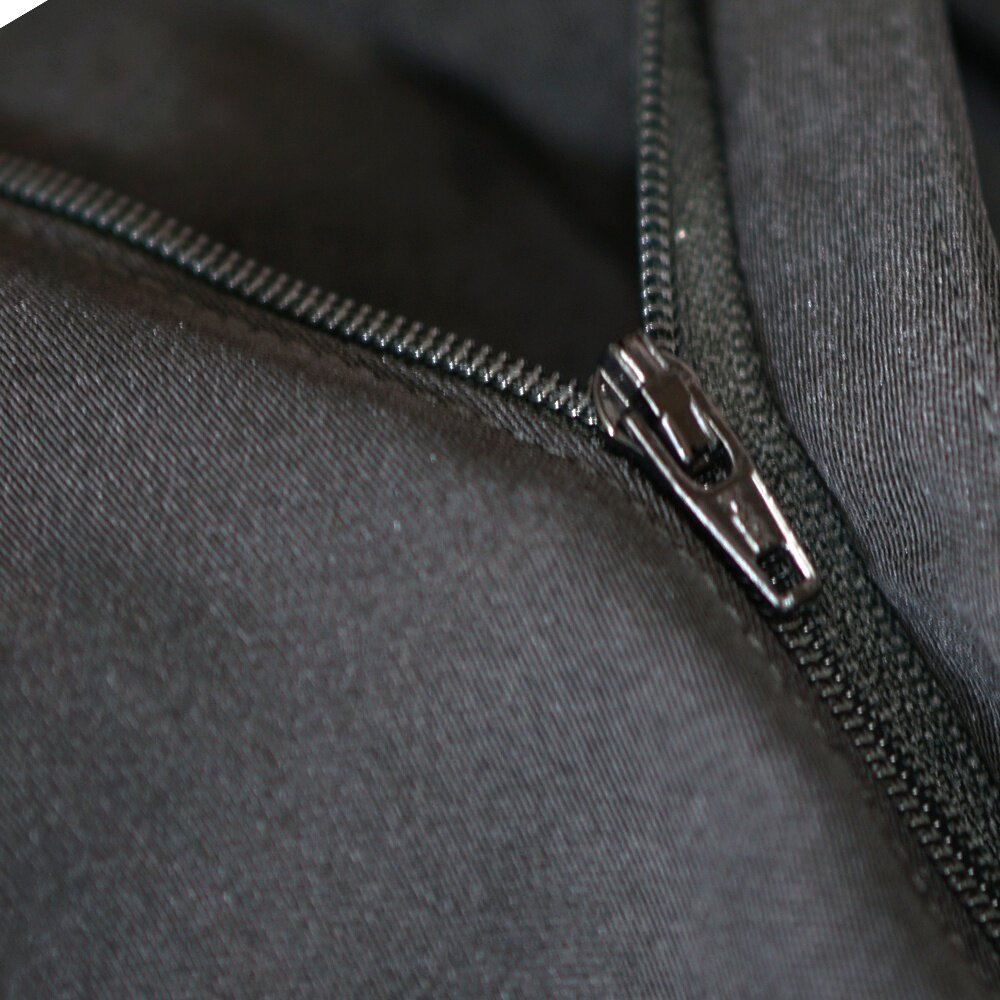 【WEISHTON】 韓版低腰窄版免燙西褲 平面素色黑-圖片-3