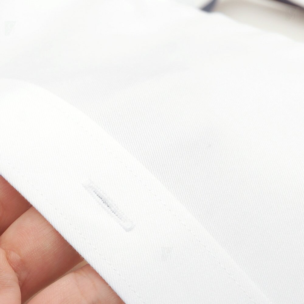 全棉舒適抗皺襯衫 細膩質感 吸濕排汗 100%棉 斜紋款 無口袋-圖片-4
