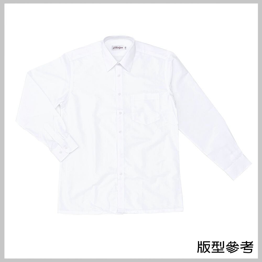 【CHINJUN】勁榮抗皺襯衫-長袖、藍底細條、j1601-4-圖片-4