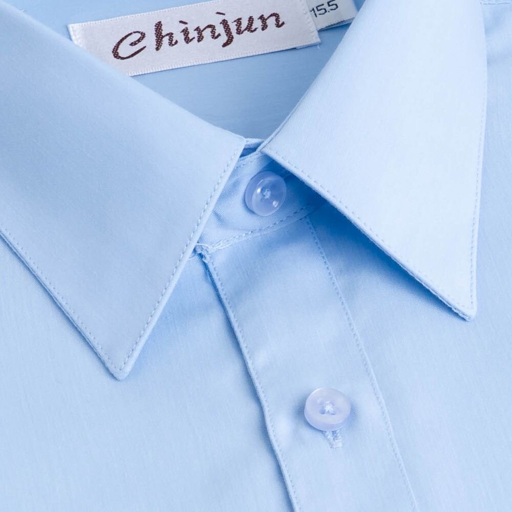 【CHINJUN】勁榮抗皺襯衫-短袖、天空藍、s8005-圖片-2
