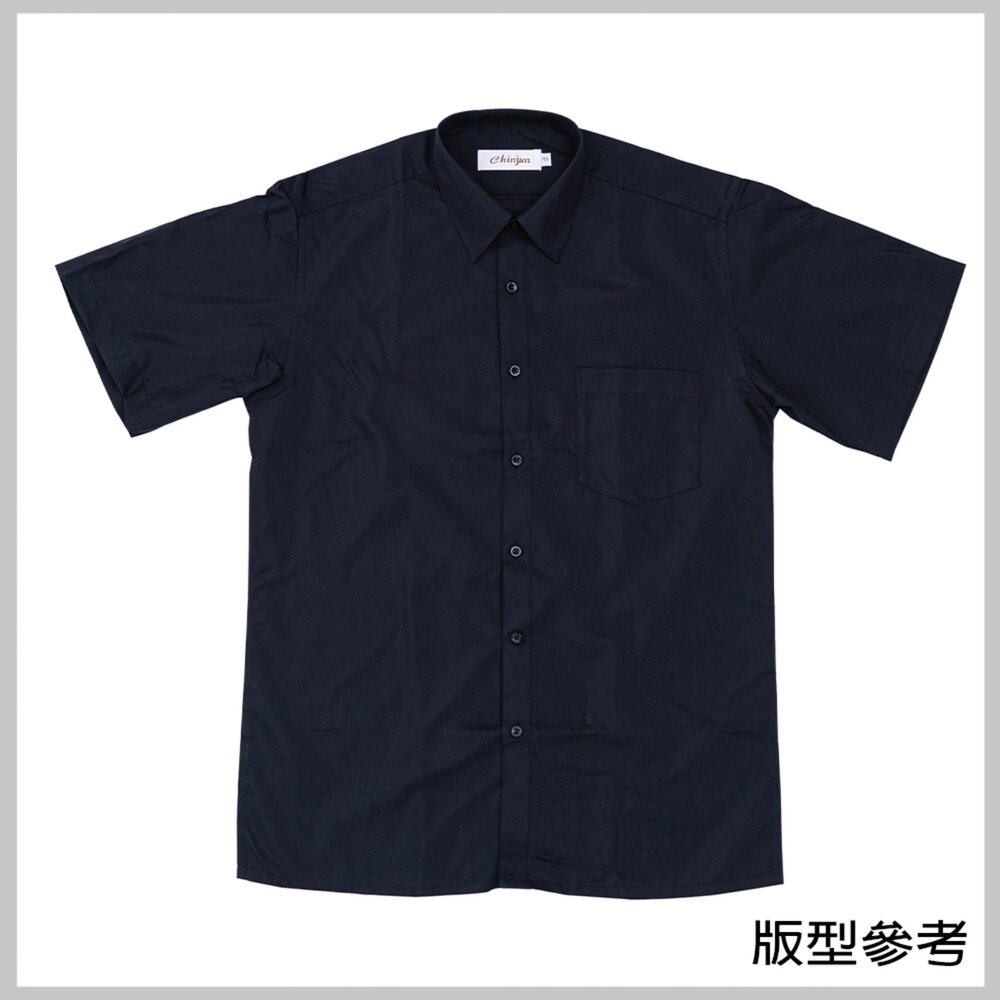 【CHINJUN】勁榮抗皺襯衫-短袖、白底斜紋、s8056-圖片-4