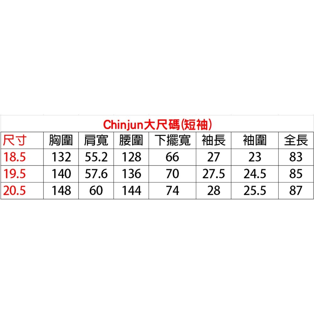大尺碼【CHINJUN】勁榮抗皺襯衫-短袖、淺藍斜紋、18.5吋、19.5吋、20.5吋、s8059dL-圖片-1