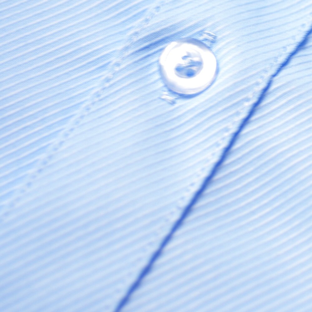 【WEISHTON】韓版修身抗皺襯衫-長袖-斜紋藍、w59-圖片-2