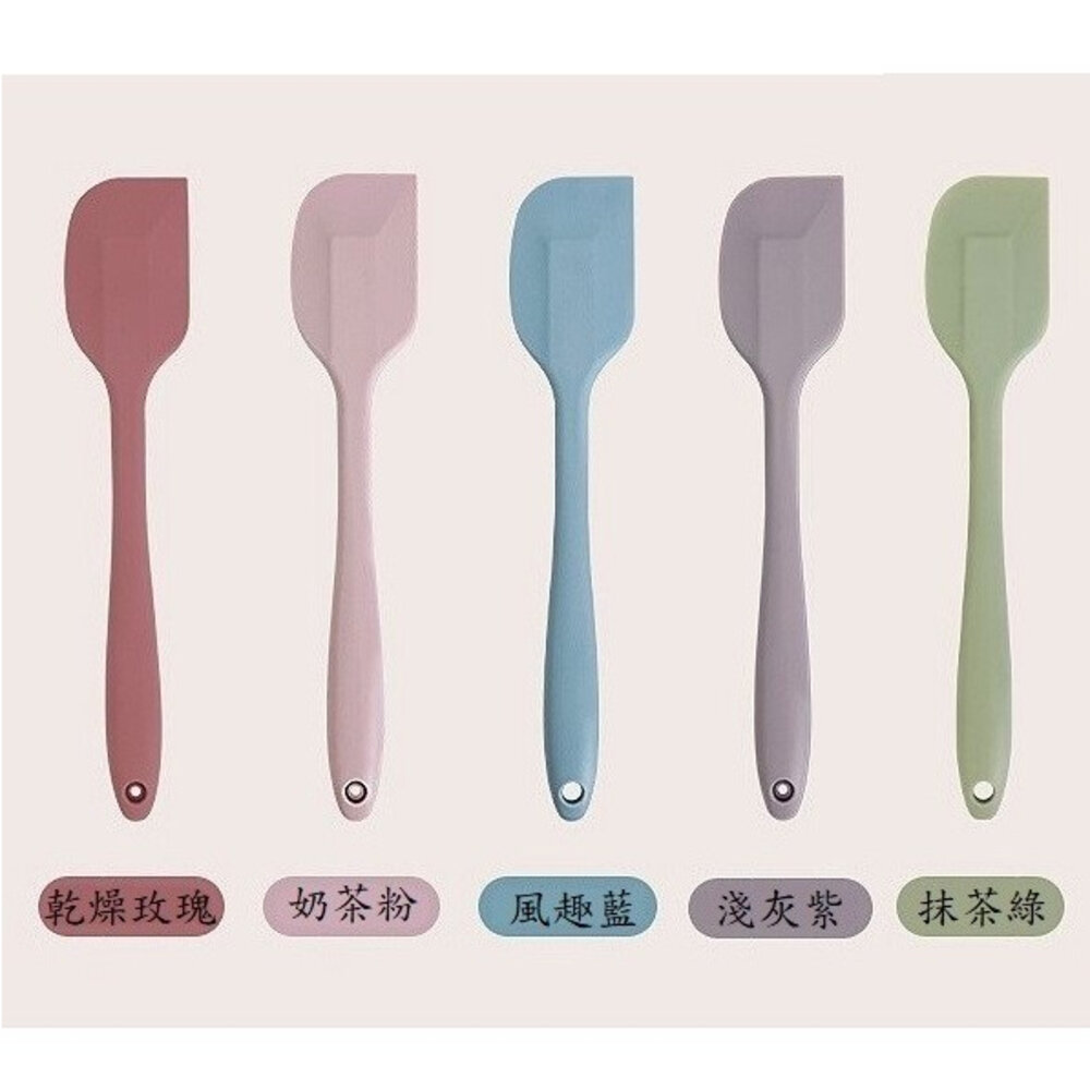 10980941345-莫蘭迪色 一體成形 矽膠刮刀 蛋糕刮刀 奶油抹刀 耐熱刮刀 一體成形刮刀 軟刮刀 耐高溫刮刀 莫蘭迪色刮刀