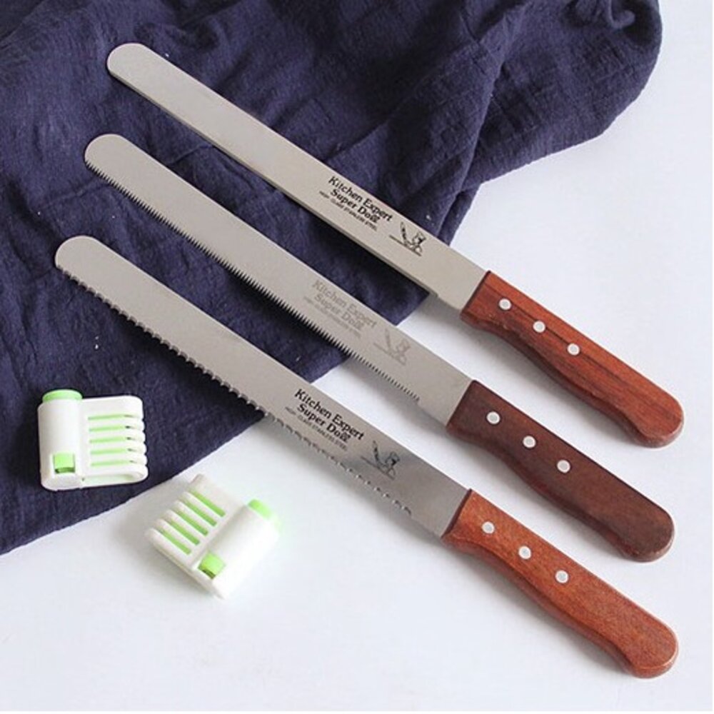 12563990659-巧緻烘焙網 10吋 麵包刀 蛋糕刀 西點刀 不鏽鋼鋸齒刀