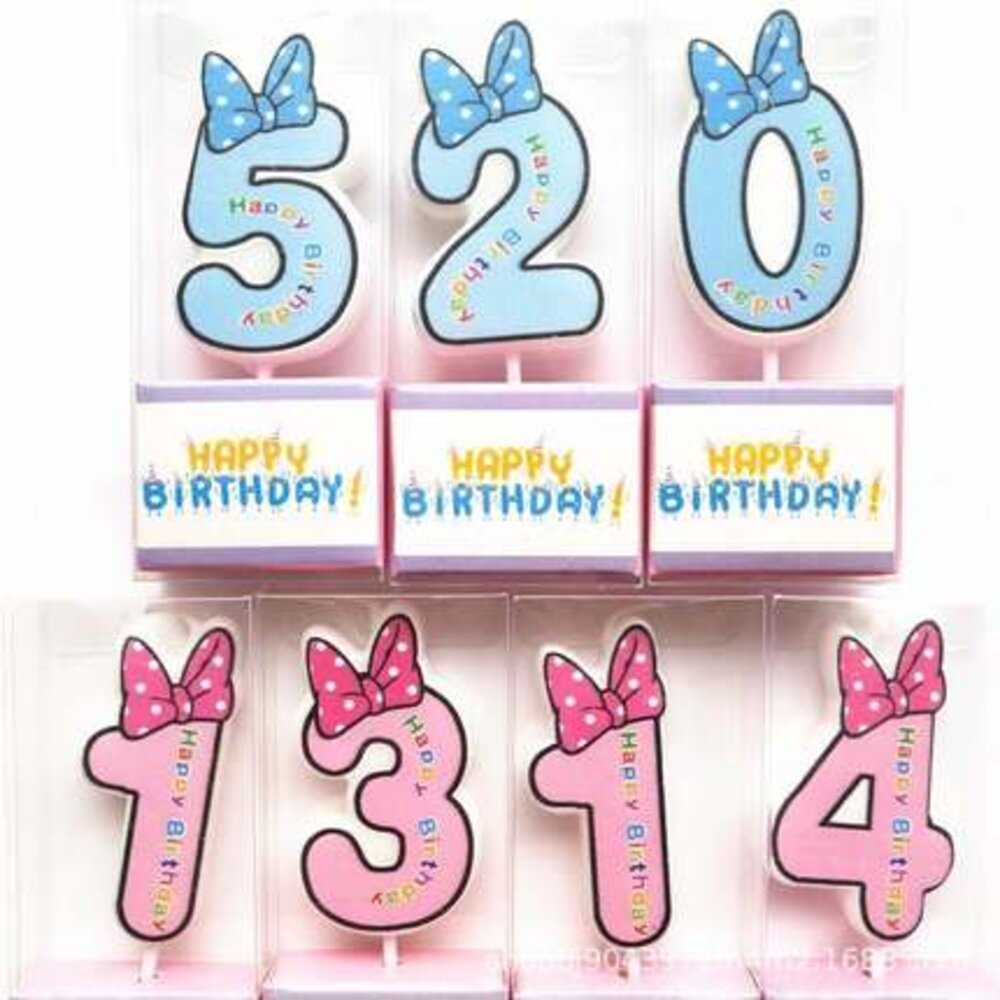 18102990481-生日蠟燭 蝴蝶結數字蠟燭 慶生蠟燭 造型蠟燭 蛋糕蠟燭 可愛蠟燭 帽子蠟燭 Happy Brithday