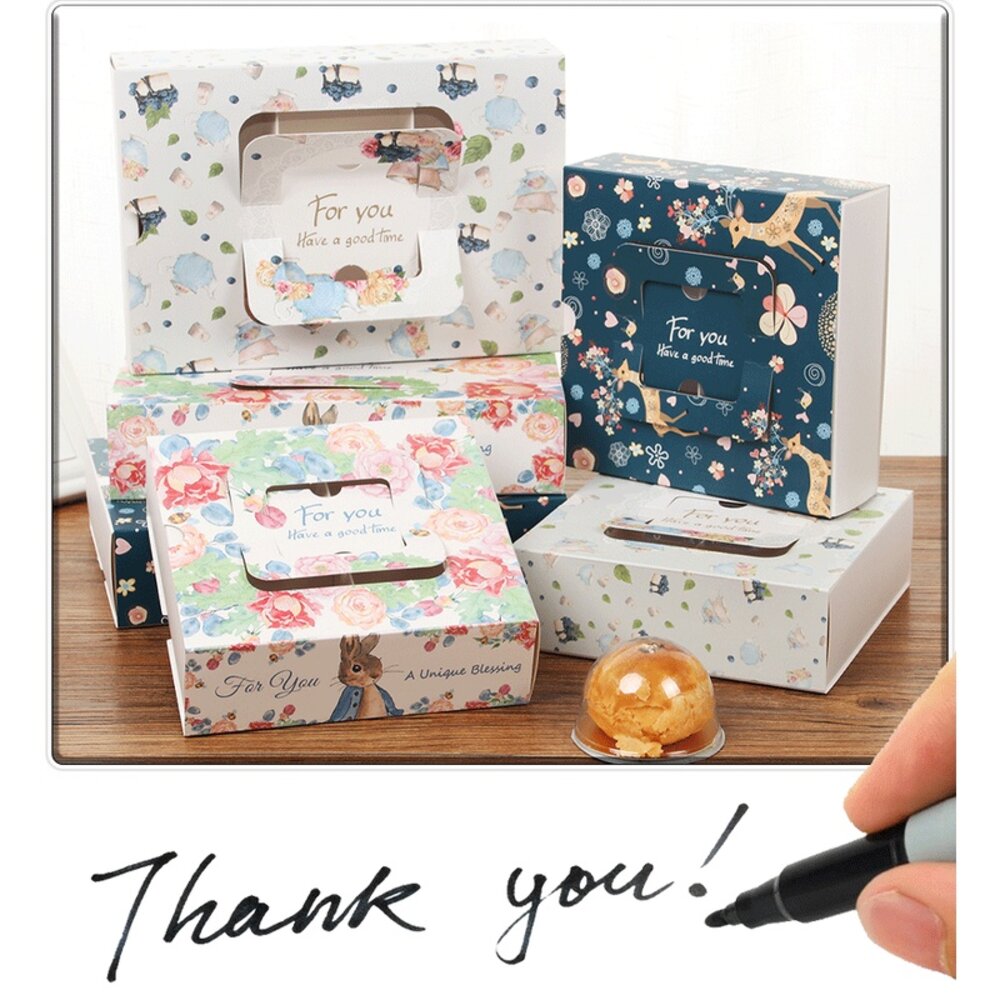 20119908201-4入 6入月餅盒 80克 蛋黄酥包装盒 4粒 6粒月餅盒 月餅包裝禮盒  芋頭酥包裝盒 巧緻 ，抽屜月餅盒