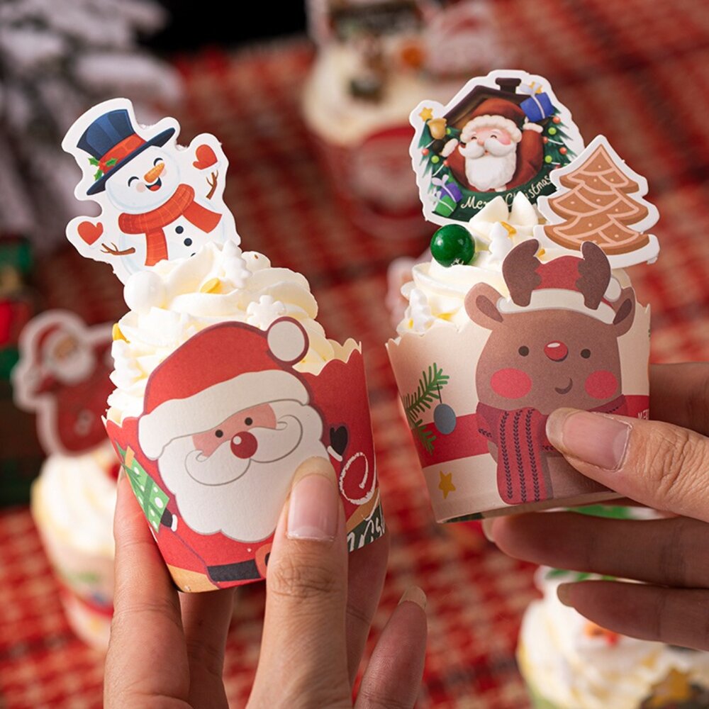 《巧緻》 聖誕節紙杯 聖誕節杯子蛋糕杯 聖誕節蛋糕紙杯 耶誕節蛋糕杯 耶誕節杯子蛋糕杯,聖誕紙杯-圖片-4