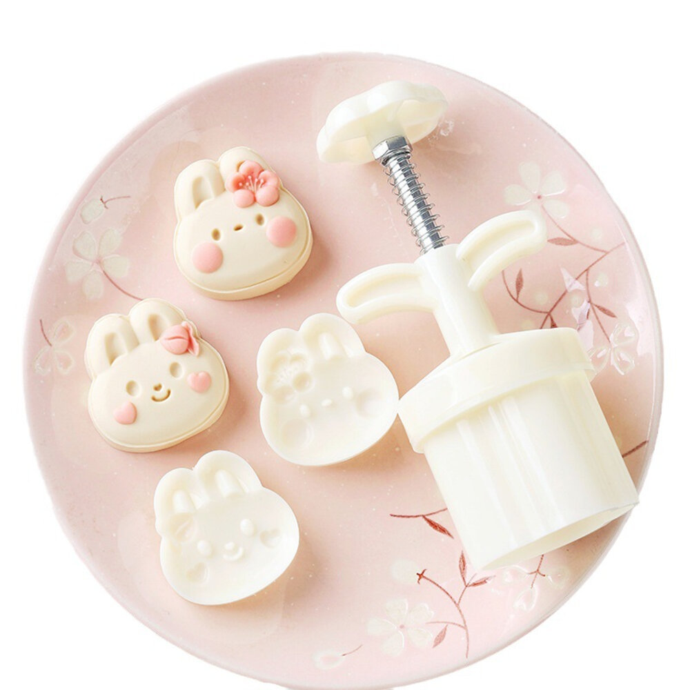 23880045267-超可愛 萌兔  50g 冰皮月餅壓模 50克 綠豆糕壓模 冰皮月餅模 月餅模 中式月餅模 《巧緻》， 萌兔  50g