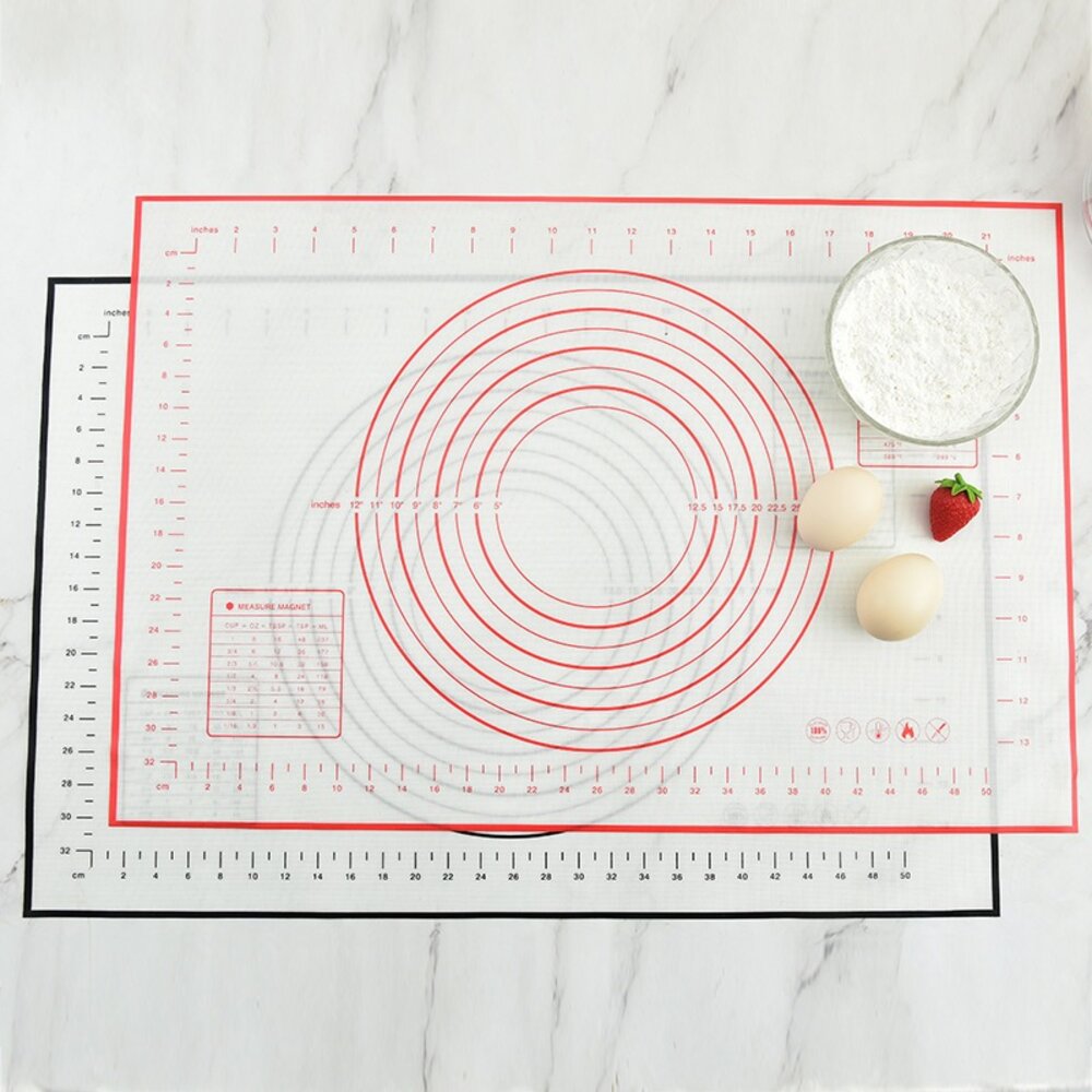 矽膠揉麵墊 30*40 40*50 50*60 50*70 鉑金 加大 加厚 烘焙操作墊 烘焙墊 《巧緻》 ,揉麵墊-圖片-1