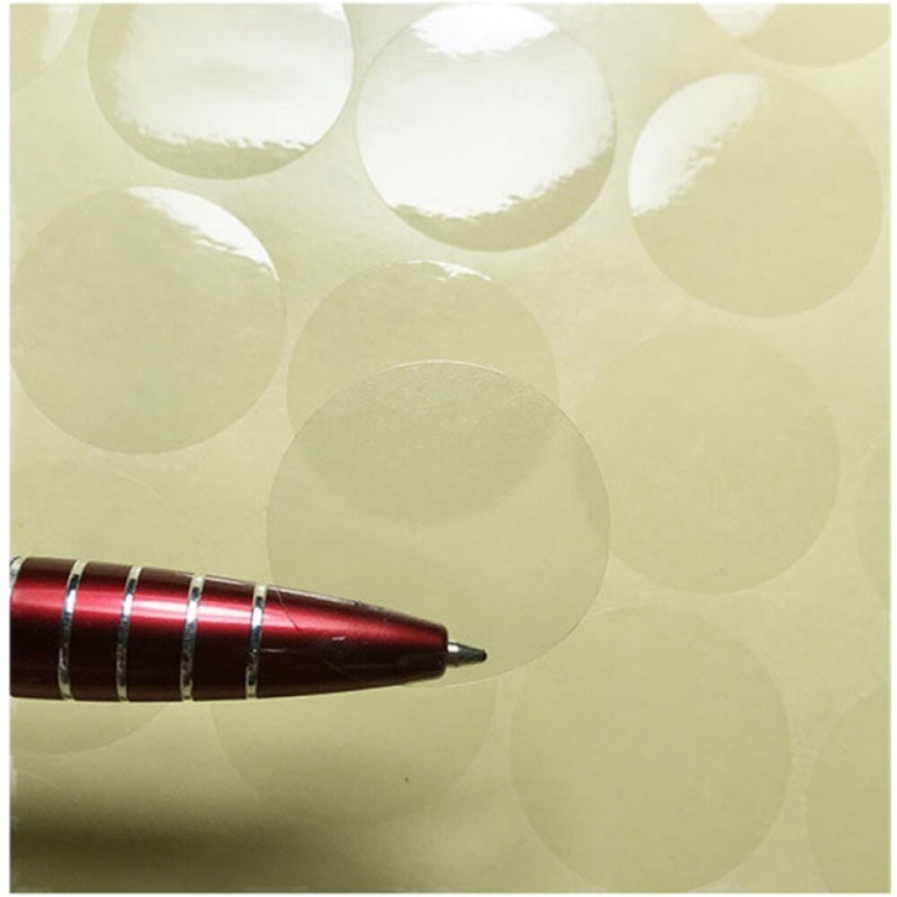 透明 封口貼 圓形貼紙 透明貼紙 透明封口貼 圓形透明封口貼 禮盒封口貼紙 盒子封口貼 S056 巧緻 ,透明圓形貼紙-圖片-2