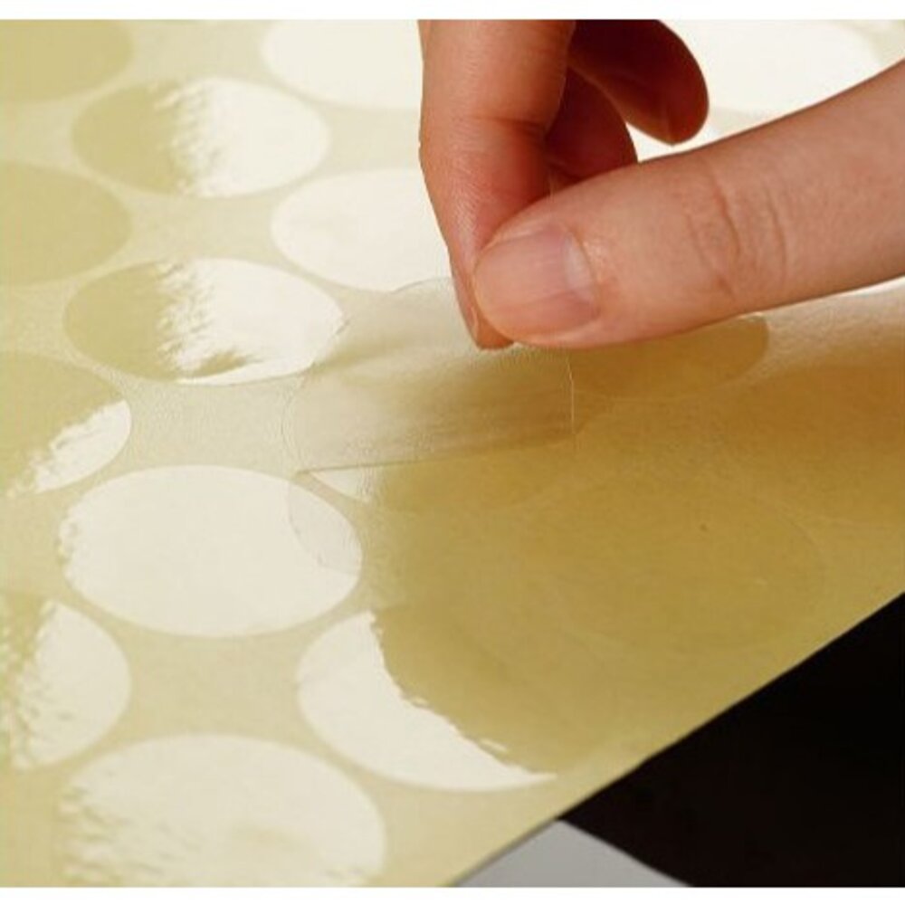 透明 封口貼 圓形貼紙 透明貼紙 透明封口貼 圓形透明封口貼 禮盒封口貼紙 盒子封口貼 S056 巧緻 ,透明圓形貼紙-圖片-3