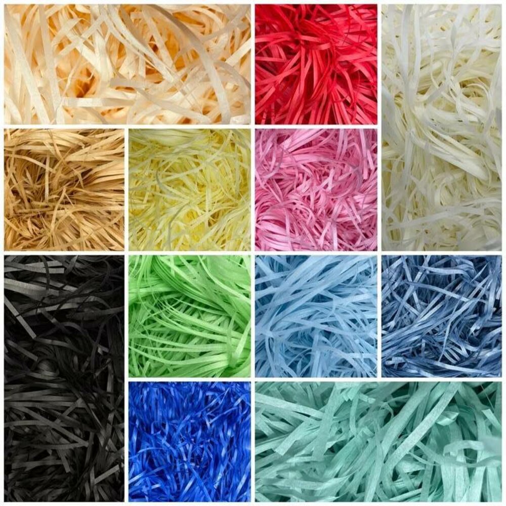 26071572480-《巧緻》 3克 拉菲草 紙絲 拉菲紙絲 禮品包裝紙絲 彩色紙絲 碎紙絲 包裝用品 緩衝紙絲 緩衝包材 ，彩色紙絲