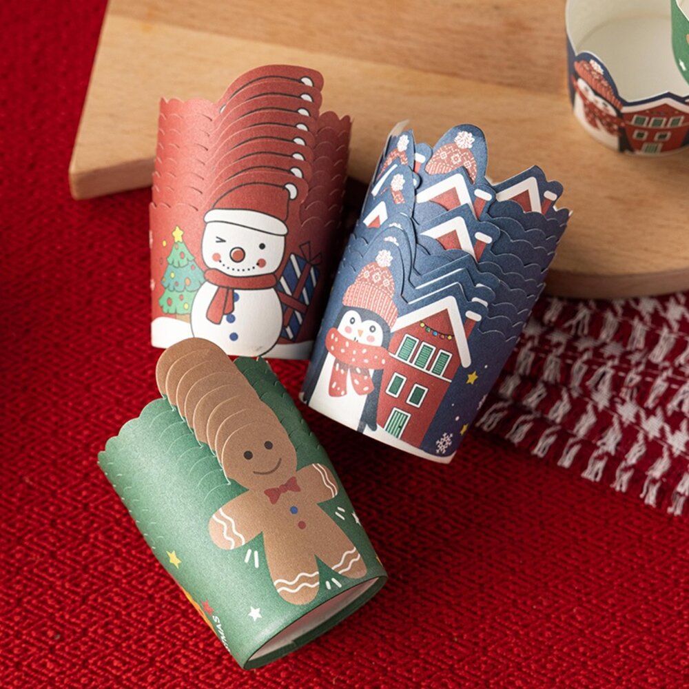 《巧緻》 75入 聖誕節紙杯 聖誕節蛋糕紙杯 耶誕節蛋糕杯 耶誕節杯子蛋糕杯 聖誕節杯子蛋糕杯 ,美滌聖誕紙杯-圖片-1