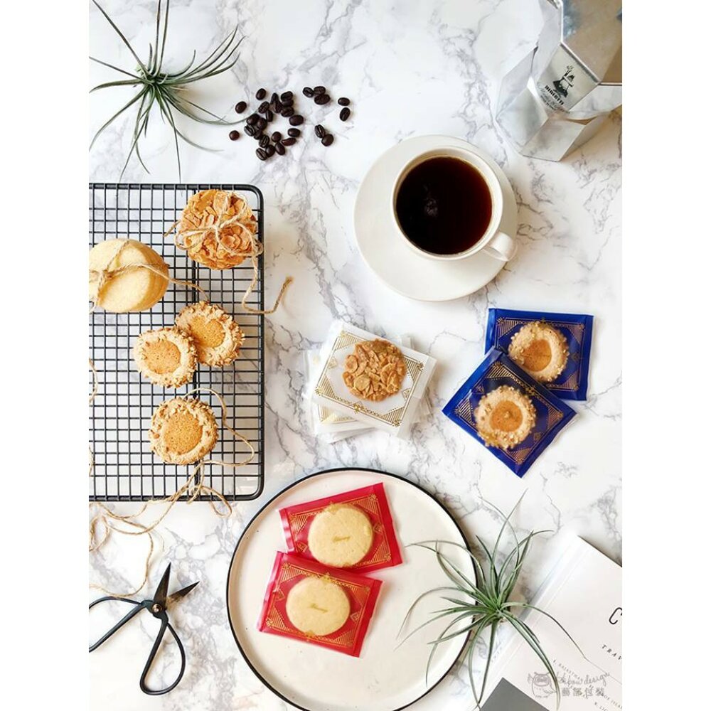 4906406413-宮廷風 磨砂 餅乾袋 點心袋 西點袋 雪Q餅袋 糖果袋 雪花酥袋 新年包裝 單片餅乾袋 巧緻