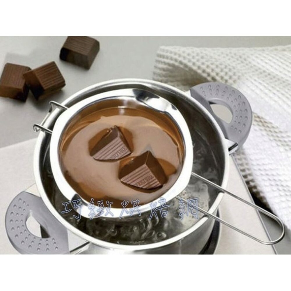 808958999-巧緻烘焙網 304不鏽鋼 烘焙加熱鍋 奶油加熱鍋 巧克力融化鍋 400ml  18-8不銹鋼加熱鍋 ，巧克力鍋