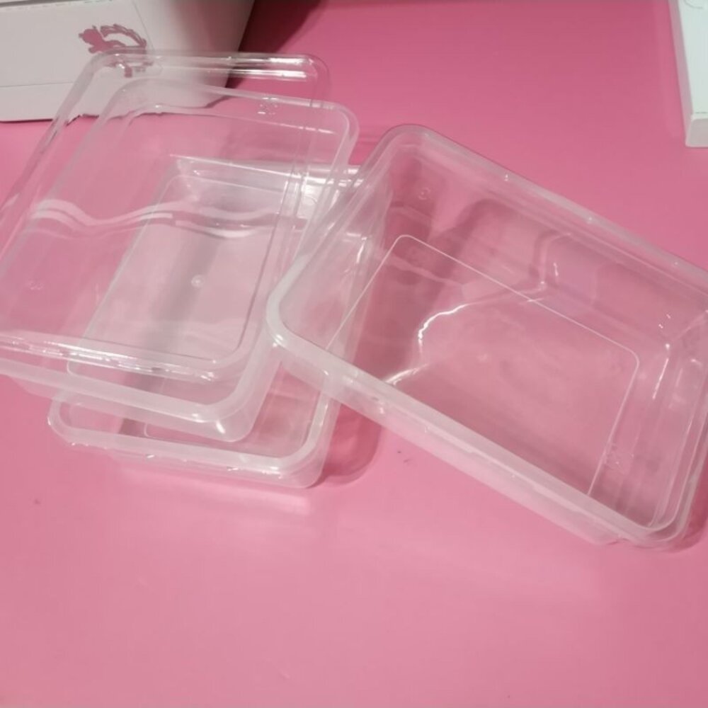 8639064556-【320組】 500ml PP盒 PET蓋塑膠蛋糕盒  塑膠盒 0.5公升 500cc ，PP盒