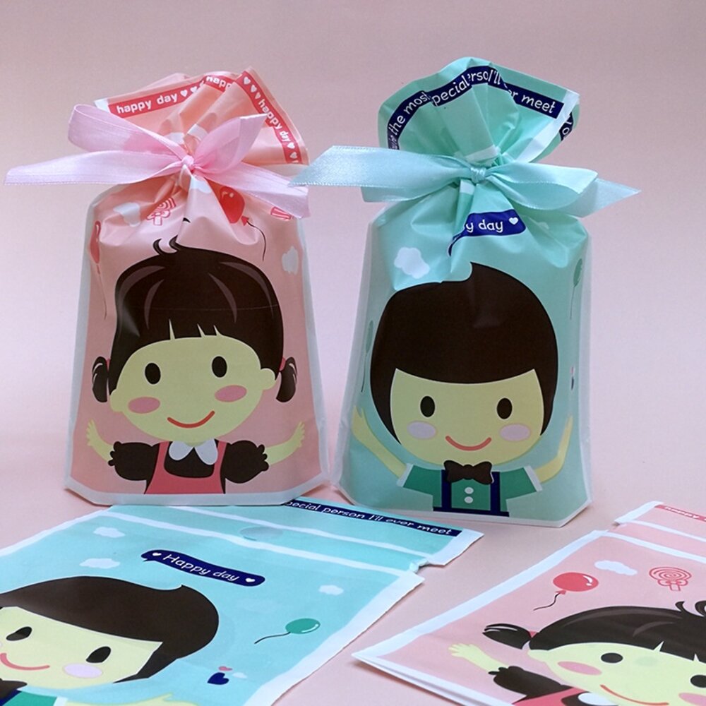 P160-巧緻烘焙網 兒童節 抽繩袋 男童 女童 生日禮物 禮物包裝袋 糖果袋 禮品包裝袋 禮品袋 生日包裝袋 ，抽繩袋
