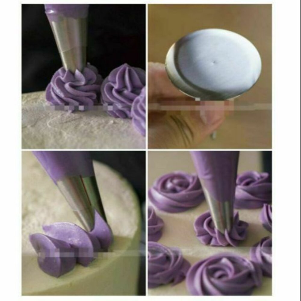 T073-《巧緻》 BREADLEAF  6齒 玫瑰花嘴 裱花嘴 蒙布朗花嘴 附收納盒 聖安娜 8齒花嘴 圓口花嘴 ，花嘴