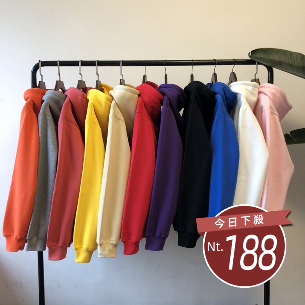 13772208216-【台灣發貨】韓版寬鬆連帽長袖上衣 長袖上衣 長袖t恤 衣服 女裝 上衣【W20】
