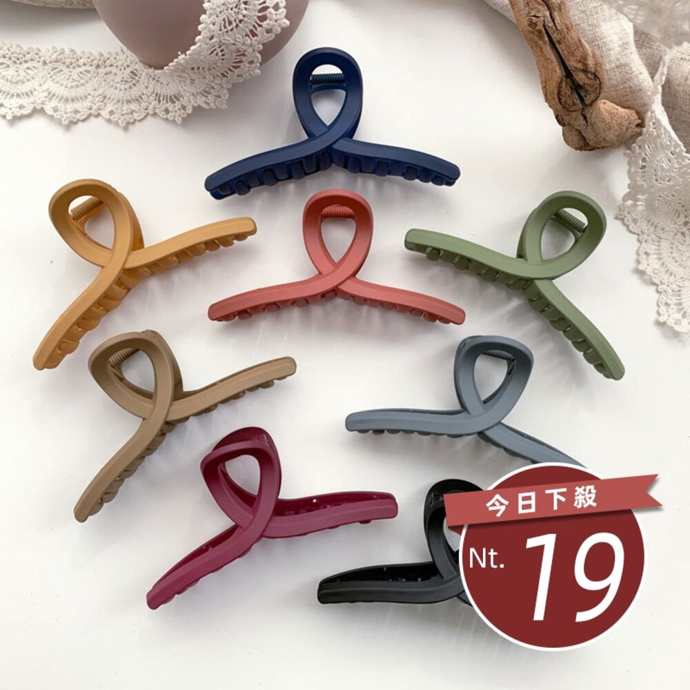 20249003756-【台灣發貨】韓版質感磨砂氣質爪夾【N106】