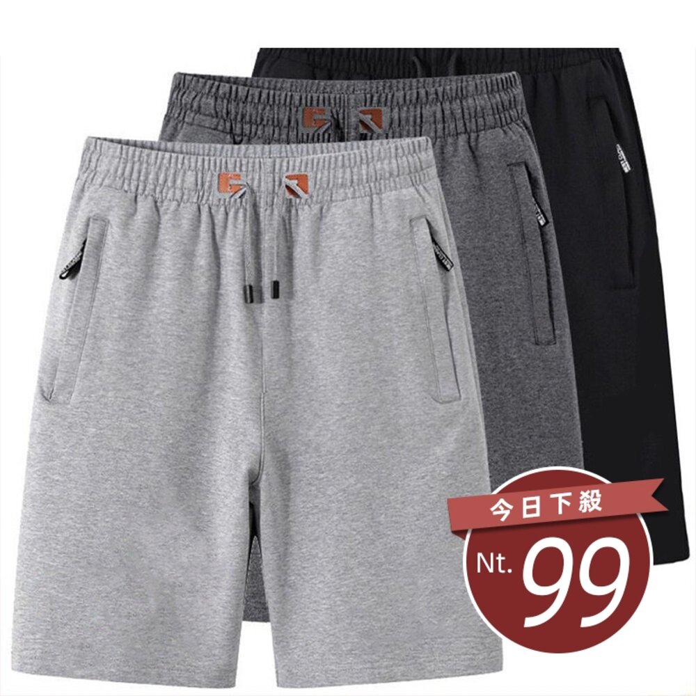 28863249462-【台灣發貨】韓版直筒寬鬆運動短褲 短褲 褲子 男裝【P351】