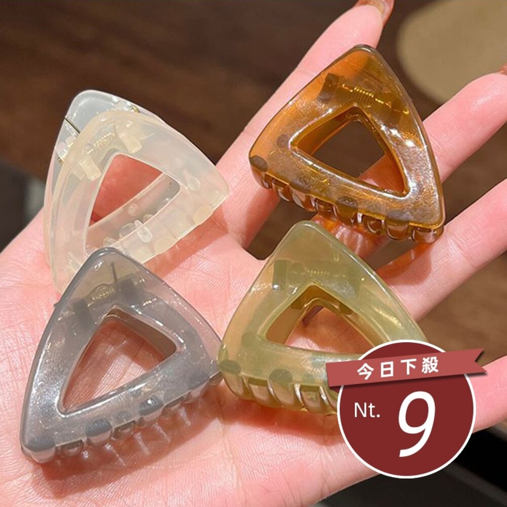 29917883110-【台灣發貨】韓版三角高馬尾髮夾【N122】