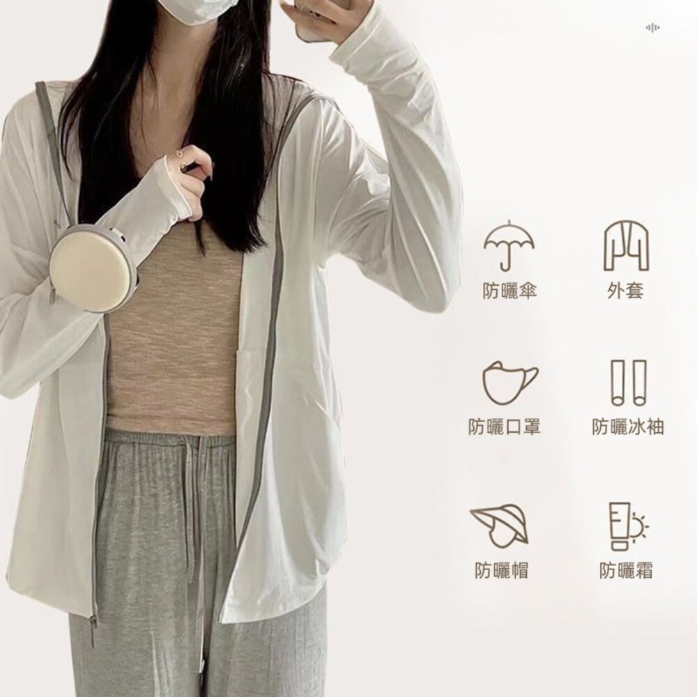 【台灣發貨】韓版夏季薄款透氣防曬外套 外套 防曬外套 女裝 上衣 衣服【J390】-圖片-1
