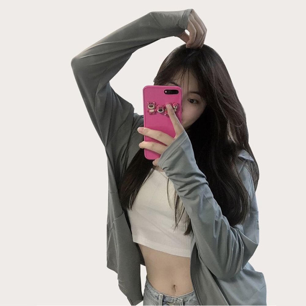 【台灣發貨】韓版夏季薄款透氣防曬外套 外套 防曬外套 女裝 上衣 衣服【J390】-圖片-5
