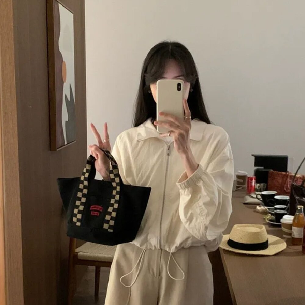【台灣發貨】韓版短版小個子顯瘦防曬外套 外套 防曬外套 女裝 上衣 衣服【J396】-圖片-11