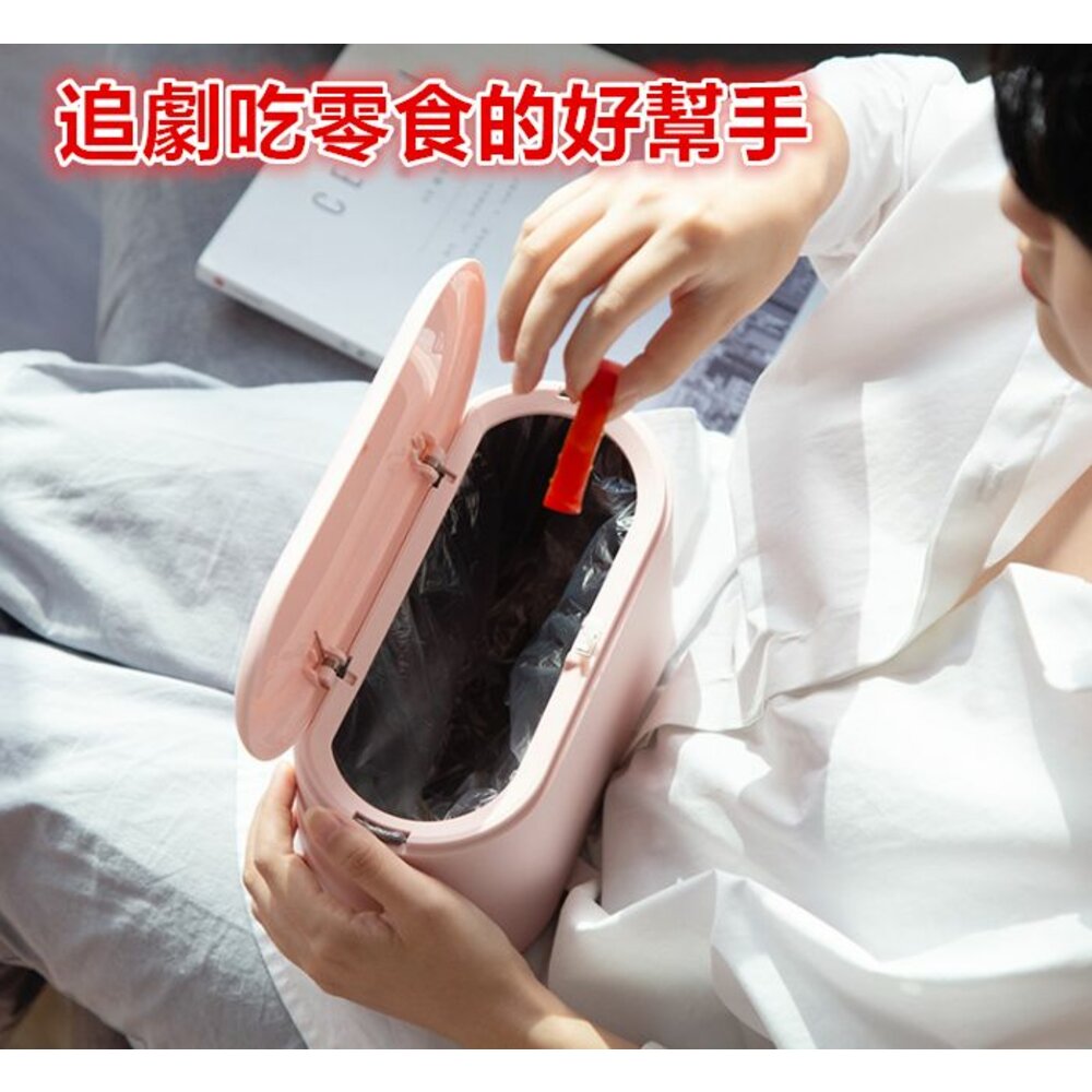 🎀台灣🎀 桌面垃圾桶 彈蓋垃圾桶 小垃圾桶 桌上垃圾桶 按壓垃圾桶-圖片-4