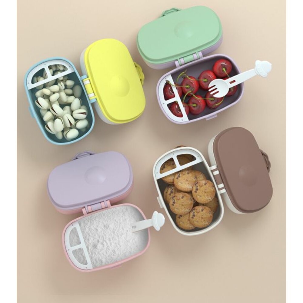 ✨台灣出貨✨ 奶粉分裝盒 便攜式奶粉盒 密封奶粉盒 奶粉分裝罐 奶粉罐-圖片-7
