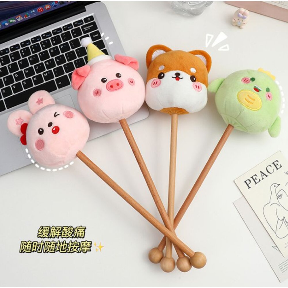 🎀台灣🎀 按摩槌 可愛造型按摩搥 按摩棒 不求人棒 頸肩經絡槌 敲背棒-圖片-2