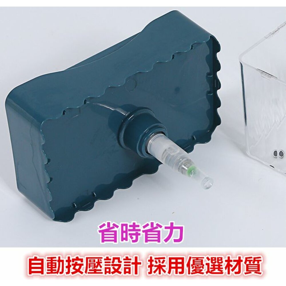🎀台灣🎀 按壓式洗碗精皂盒 (贈菜瓜布) 洗碗精自動按壓盒 按壓式洗碗精盒-圖片-1