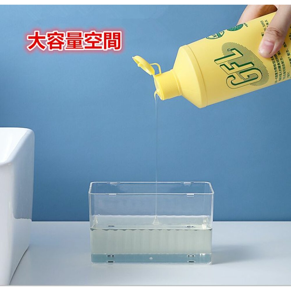 🎀台灣🎀 按壓式洗碗精皂盒 (贈菜瓜布) 洗碗精自動按壓盒 按壓式洗碗精盒-圖片-3