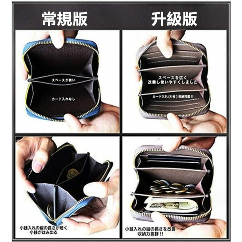 🎀台灣出貨免運🎀 零錢包 小錢包 防刮零錢包 短夾 十字壓紋零錢包 卡片零錢包 票卡零錢包 短夾 三折短夾 皮夾-圖片-1