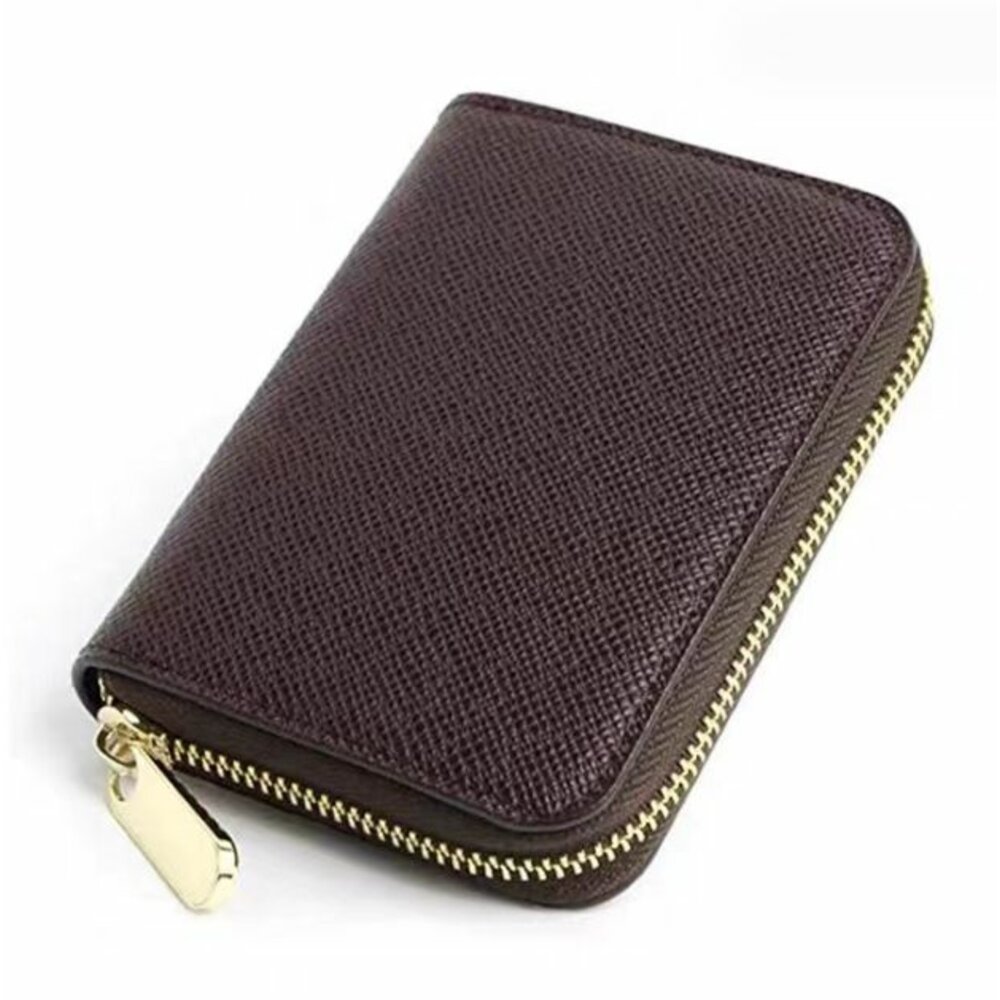 🎀台灣出貨免運🎀 零錢包 小錢包 防刮零錢包 短夾 十字壓紋零錢包 卡片零錢包 票卡零錢包 短夾 三折短夾 皮夾-圖片-5