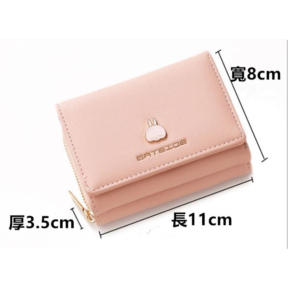 🎀台灣出貨免運🎀 韓版三折短夾 錢包 零錢包 女皮夾 短夾 卡夾包 三折皮夾-圖片-5