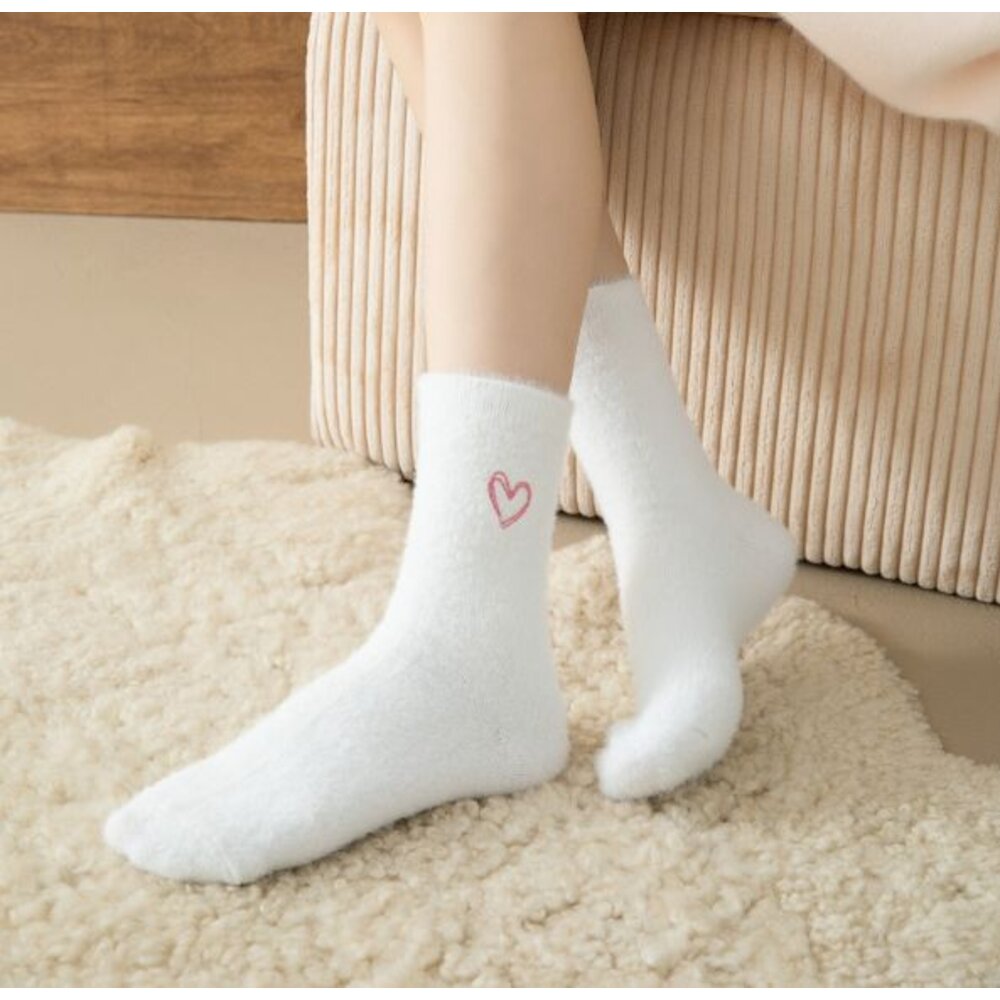 🎀台灣🎀加厚珊瑚絨襪 襪子 保暖襪 珊瑚絨襪 毛毛襪 地板襪 中筒襪 室內襪-圖片-4