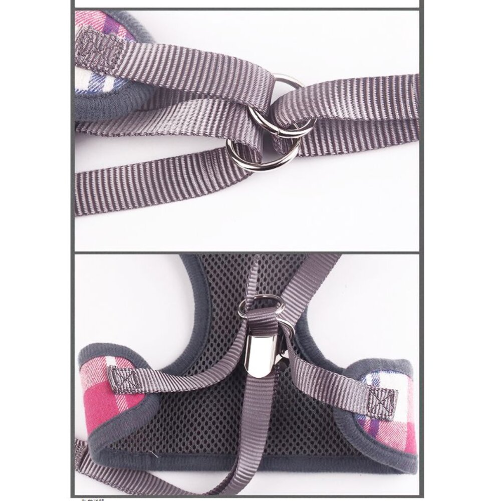 🎀台灣🎀 寵物胸背帶 背心式胸背帶 狗狗胸背帶 貓胸背帶 防暴衝背帶 貓牽繩 小型犬胸背帶-圖片-6