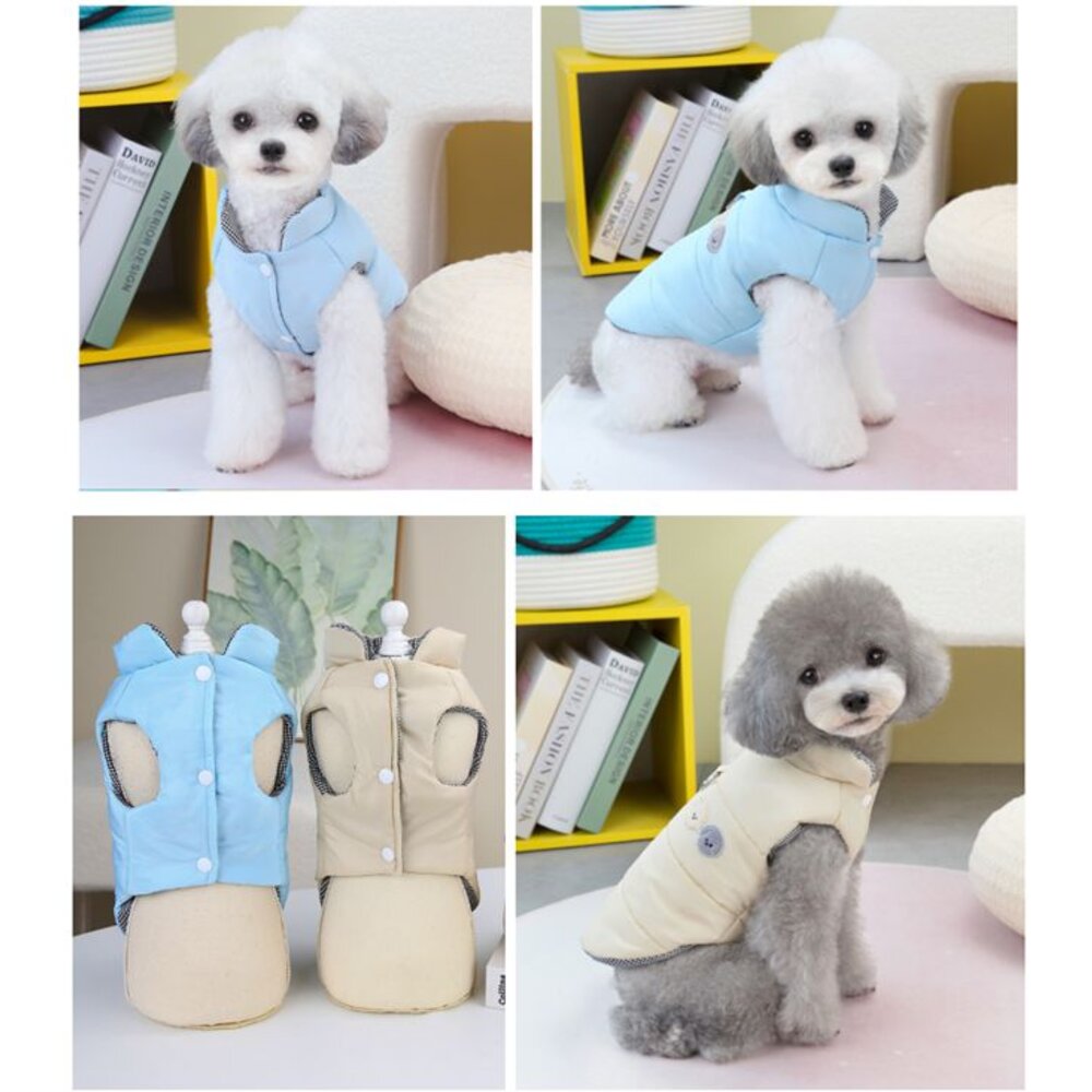 ✨台灣✨寵物衣服 狗狗衣服 貓咪衣服 寵物保暖衣服 小型犬衣服 寵物服飾 可牽繩 貓狗衣服 兩腳衣服-圖片-1