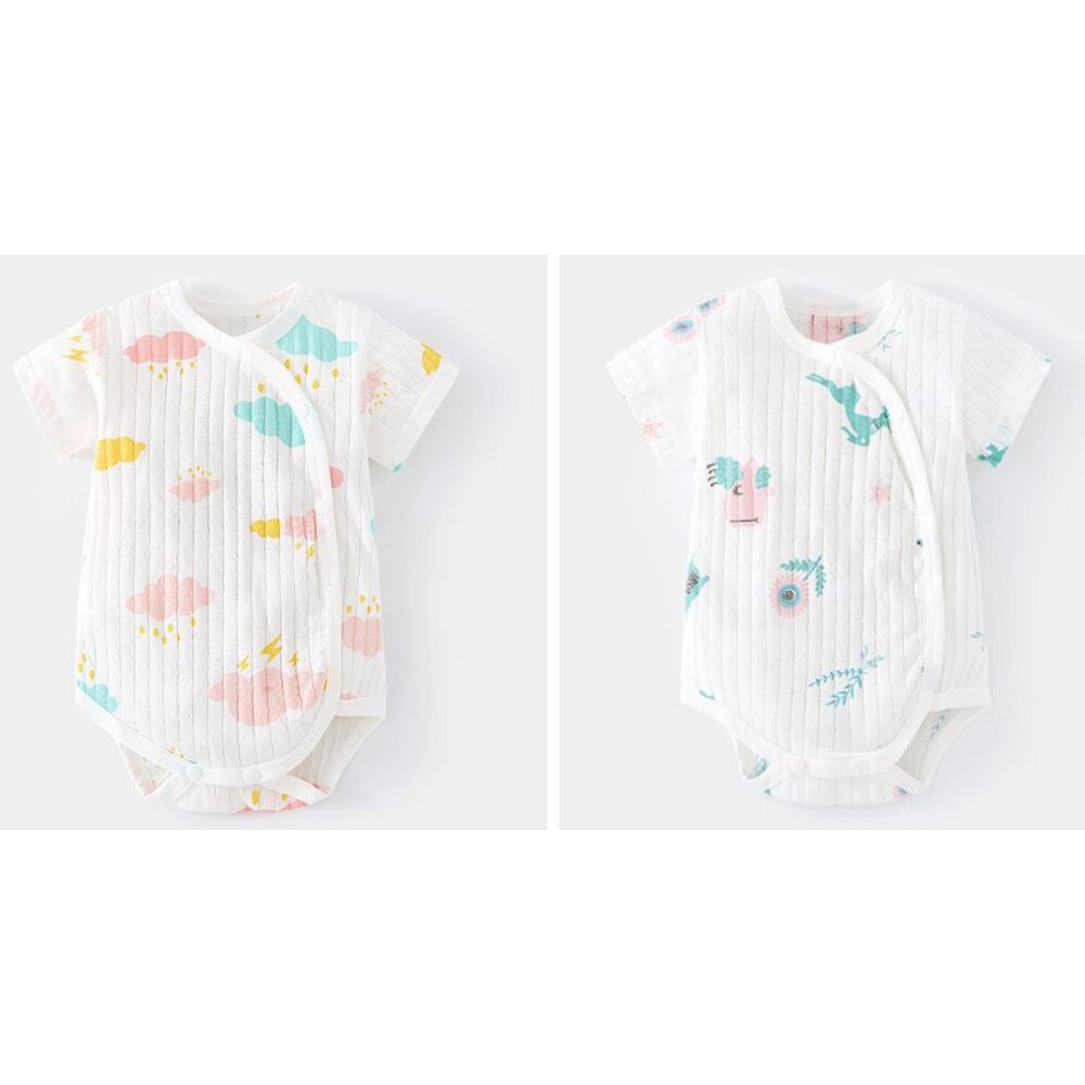 🎀台灣🎀 寶寶哈衣 包屁衣 三角哈衣 爬服 純棉透氣 短袖哈衣 三角爬服-圖片-6