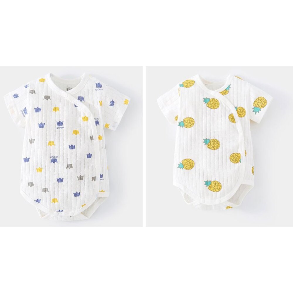 🎀台灣🎀 寶寶哈衣 包屁衣 三角哈衣 爬服 純棉透氣 短袖哈衣 三角爬服-圖片-7