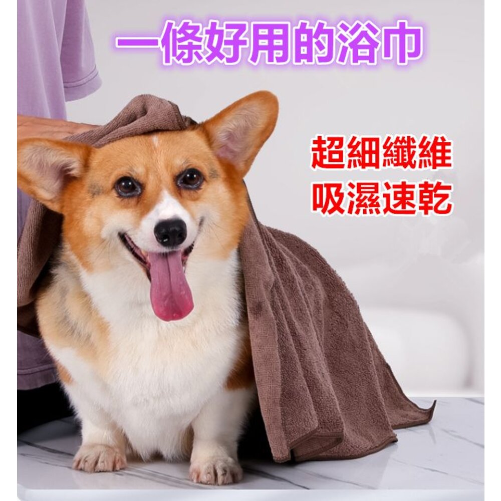 🎀台灣🎀 寵物浴巾 寵物毛巾 吸水毛巾 寵物洗澡毛巾 寵物吸水巾 狗狗毛巾-圖片-5