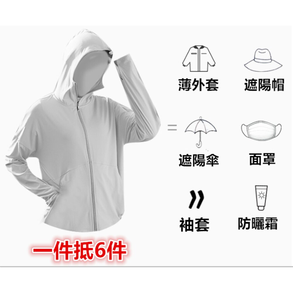 🎀台灣🎀 女 冰絲外套 UPF50+ 防曬外套 女生涼感外套 透氣外套 冰絲防曬外套 抗紫外線外套-圖片-1