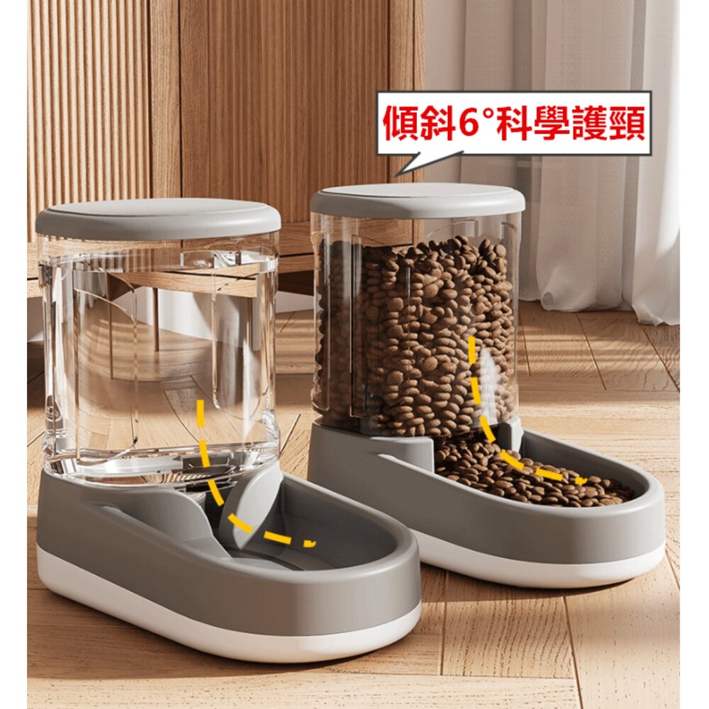 台灣 寵物自動餵食器 餵水器 寵物自動飲水機 寵物餵食器 飼料機 狗盆 貓盆-圖片-4