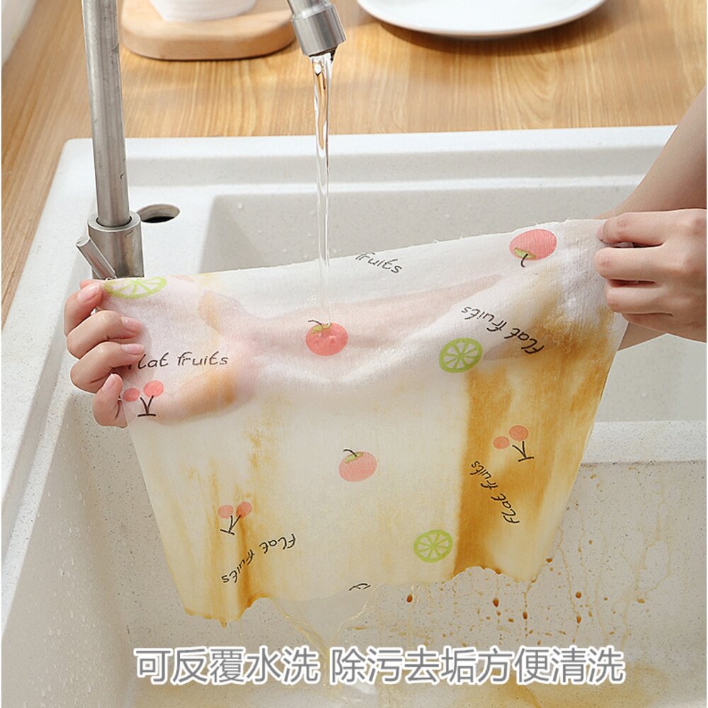 台灣 一次性免洗抹布 一次性懶人抹布 不沾油抹布 乾濕兩用懶 人抹布 廚房布巾 廚房紙巾 洗碗巾-圖片-2