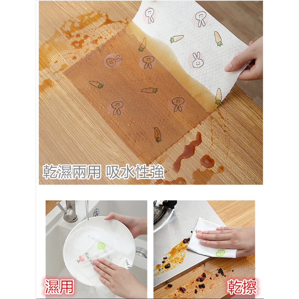 台灣 一次性免洗抹布 一次性懶人抹布 不沾油抹布 乾濕兩用懶 人抹布 廚房布巾 廚房紙巾 洗碗巾-圖片-4